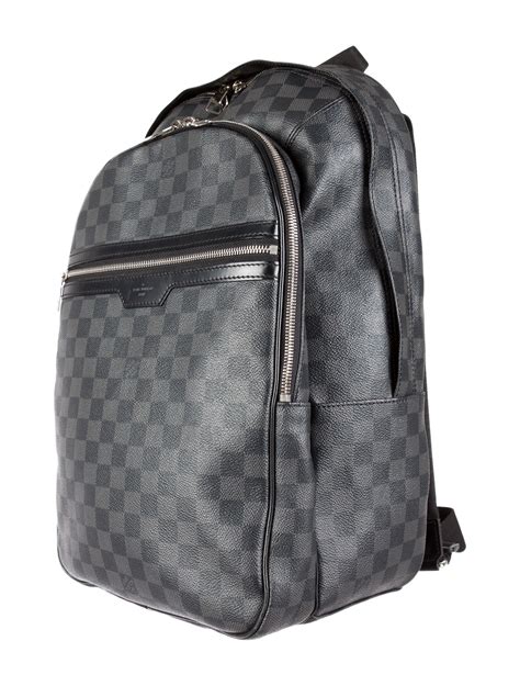 louis vuitton michael damier backpack replica|louis vuitton checkered backpack.